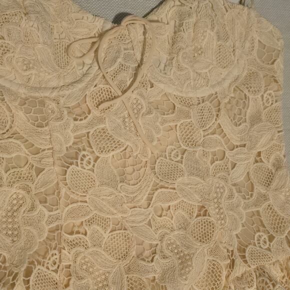 For Love & Lemons Sleeveless Coco Lace Corset Mini Dress Size L NWT - Picture 6 of 14